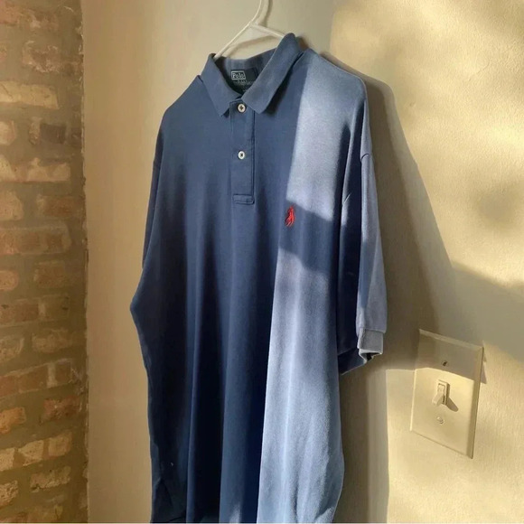 Polo Ralph Lauren Men’s Medium Blue Short Sleeve Collared Shirt - Picture 3 of 10
